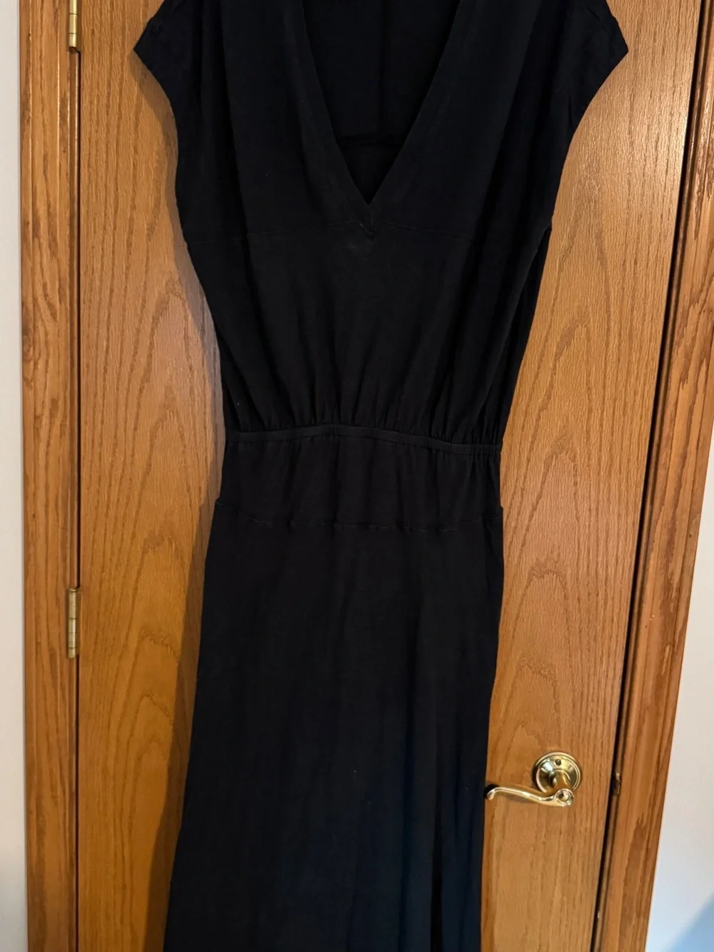 Free People washed Black V-Neck Women's Dress